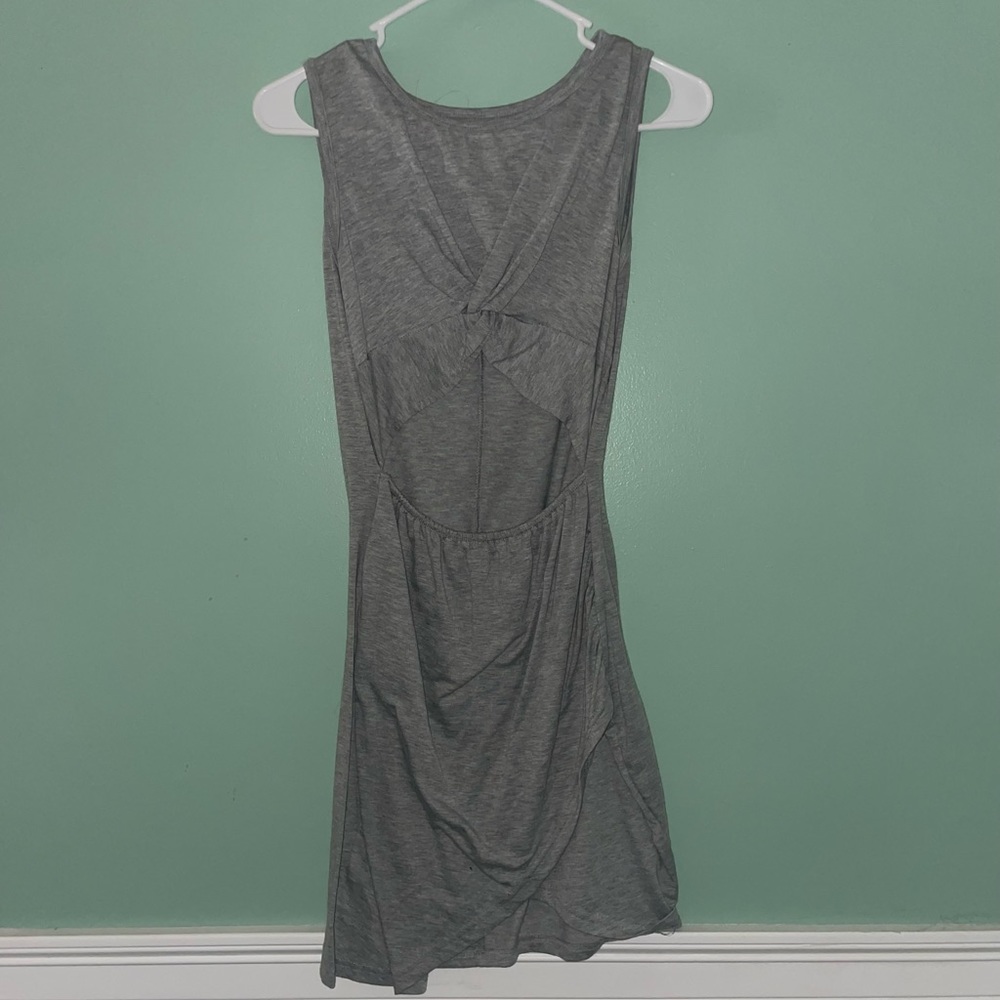 Gray Bodycon dress with cutout